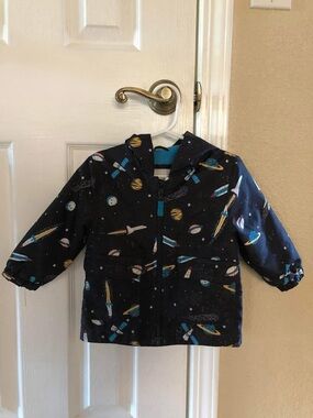 Carter's Navy Blue Space Print Windbreaker